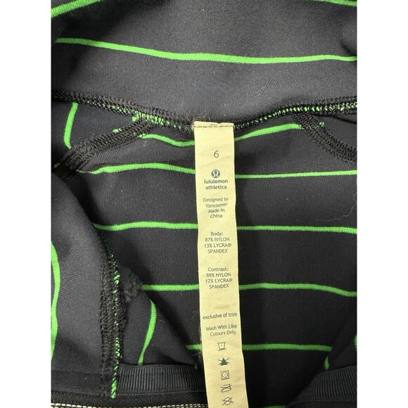 Lululemon Nice Asana Jacket. Slalom Stripe Inkwell. Navy Blue/Green.Womens.Sz 6 - Picture 8 of 16